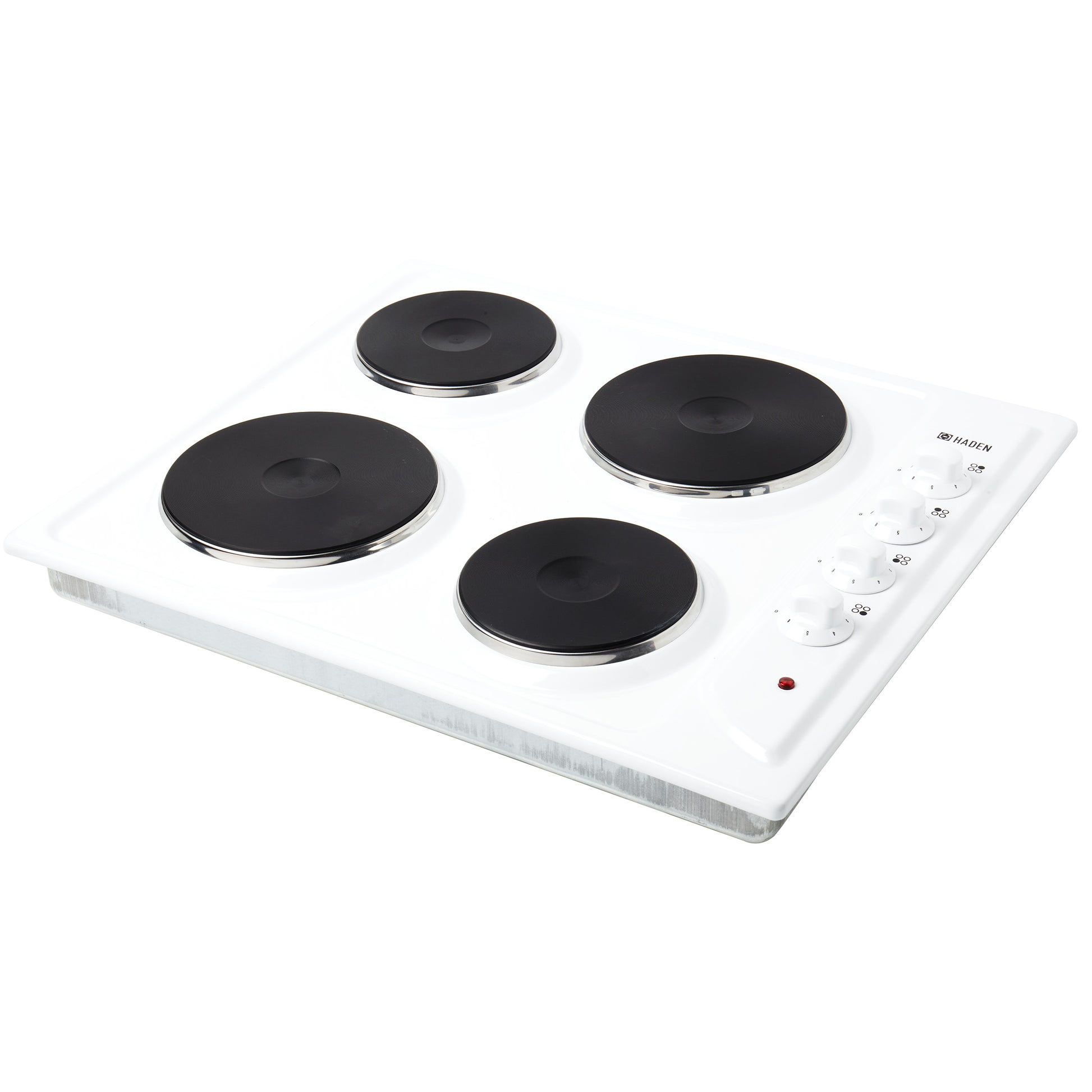 HSP60W 60cm Solid Plate Hob - White Hobs Haden