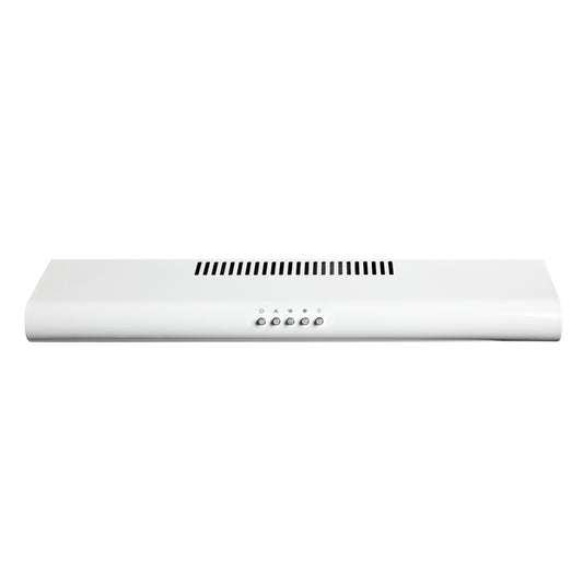 HVH60W-B 60cm Visor Cooker Hood - White cooker hood Haden