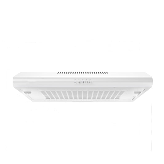 HVH60W-B 60cm Visor Cooker Hood - White cooker hood Haden