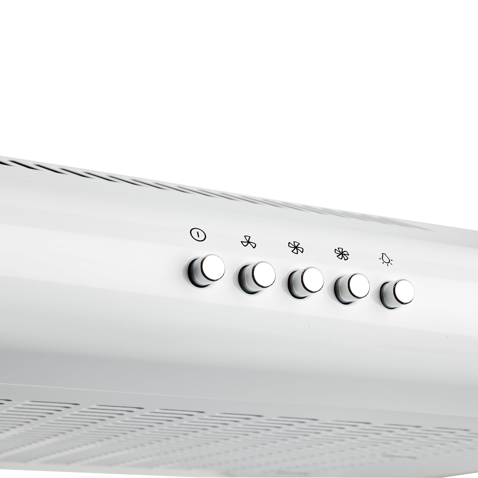 HVH60W-B 60cm Visor Cooker Hood - White cooker hood Haden