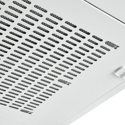HVH60W-B 60cm Visor Cooker Hood - White cooker hood Haden