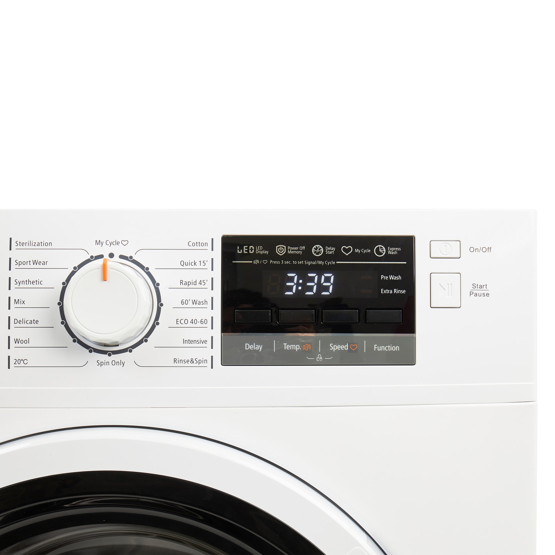 HW9140W 9kg 1400 Spin Washing Machine Laundry Haden