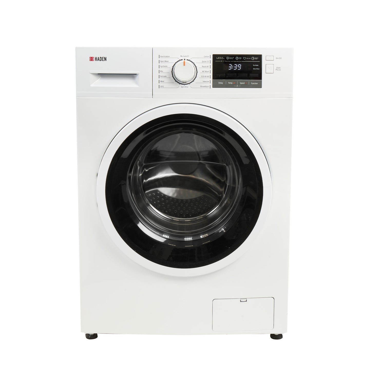 HW9140W 9kg 1400 Spin Washing Machine Laundry Haden