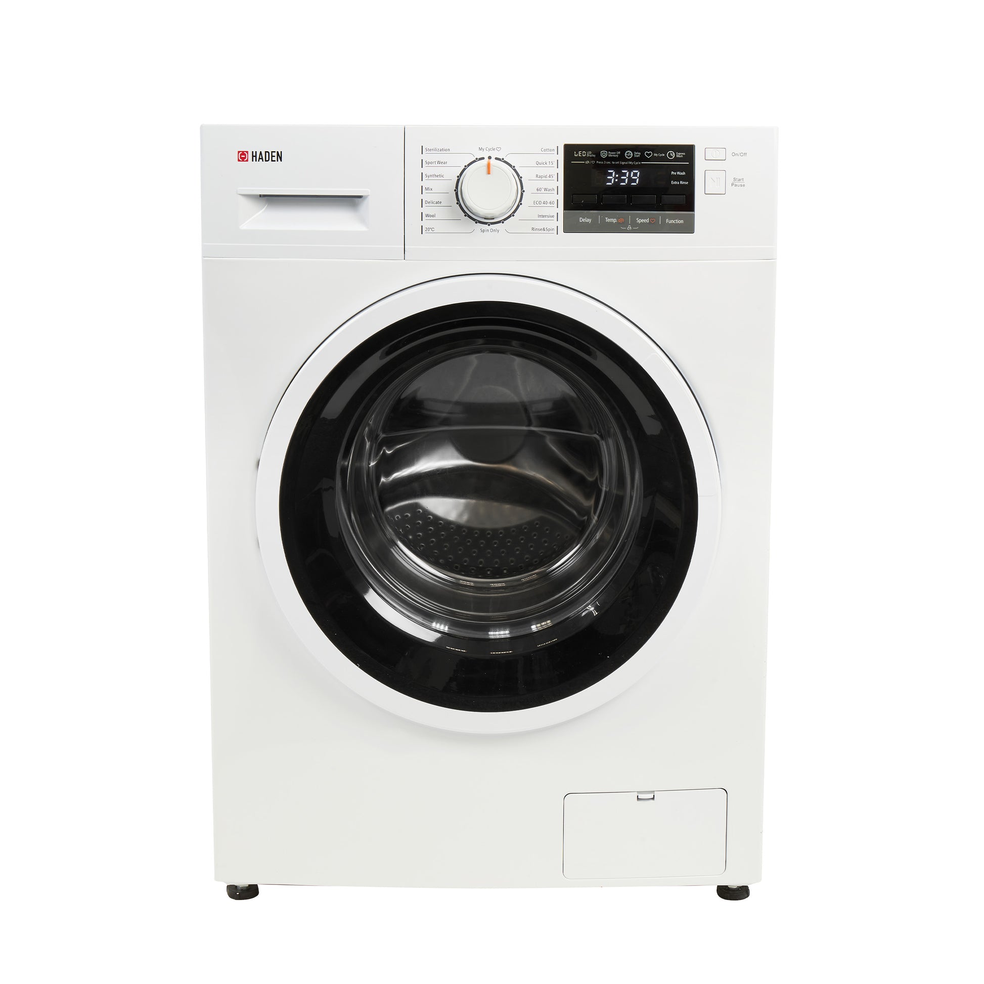 HW9140W 9kg 1400 Spin Washing Machine Laundry Haden
