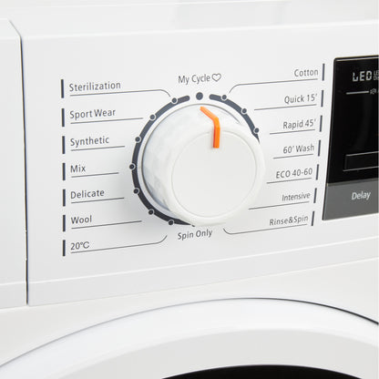 HW9140W 9kg 1400 Spin Washing Machine Laundry Haden