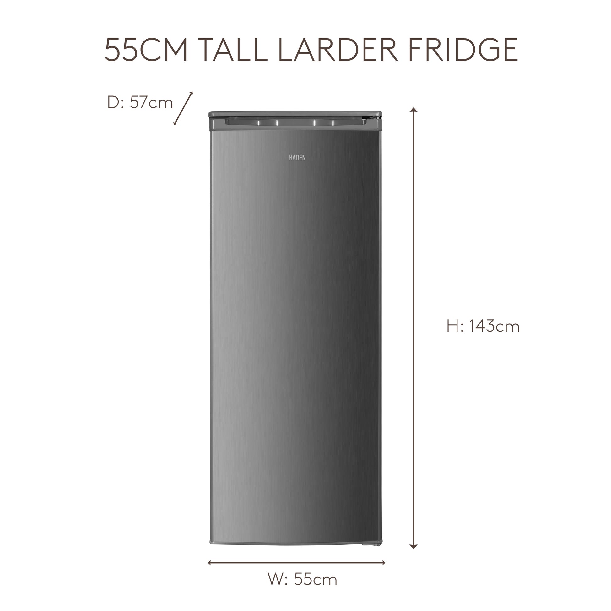 HZ218IX 55cm Tall Freezer - Inox Refrigerators Haden
