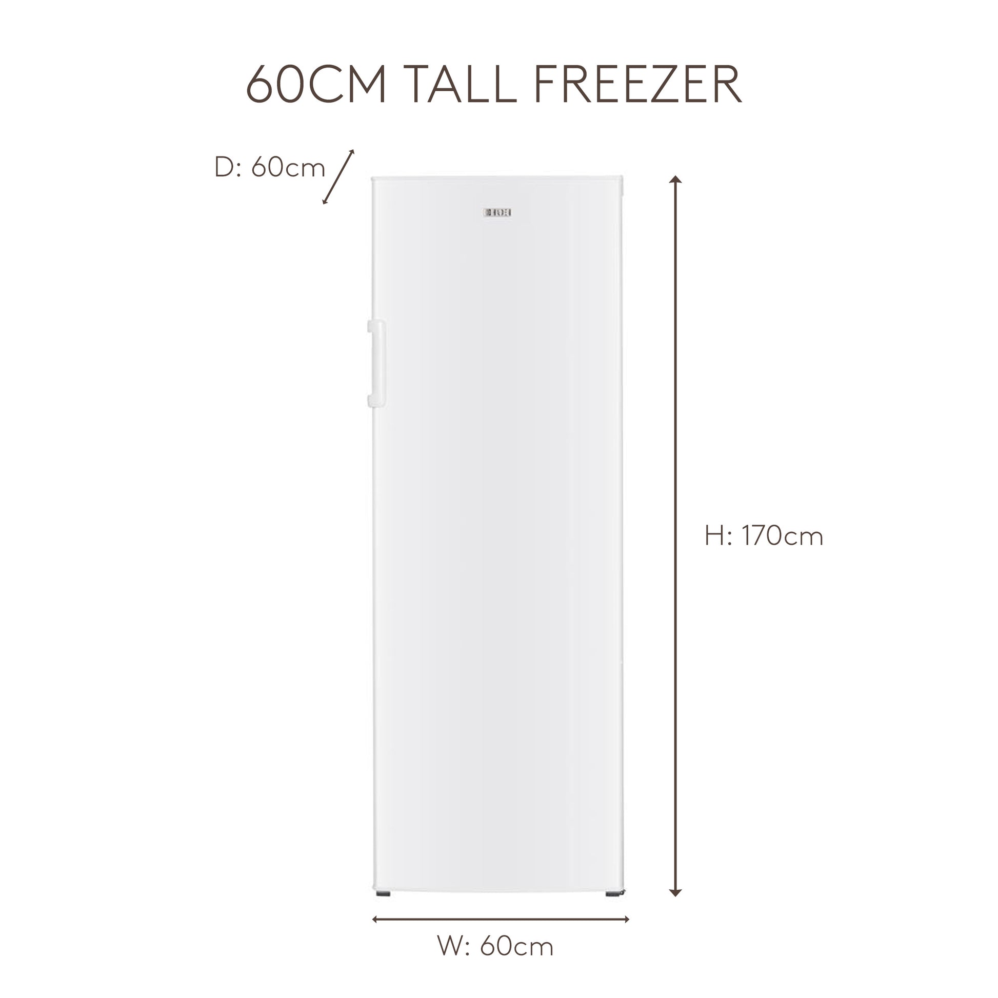 HZ242W 60cm Tall Freezer Refrigerators Haden
