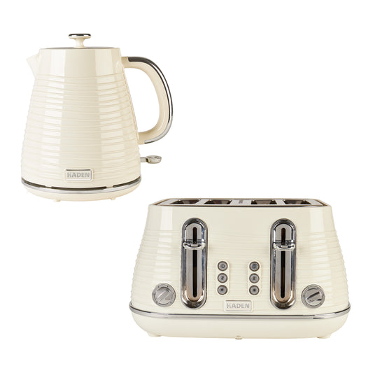 Haden Devon Cream Kettle and Toaster Bundle Bundle Haden