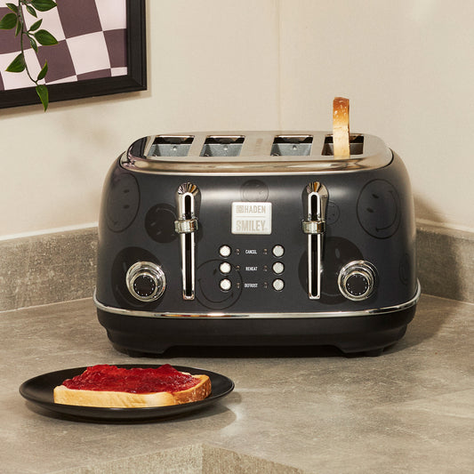 Haden x SMILEY 4 Slice Toaster