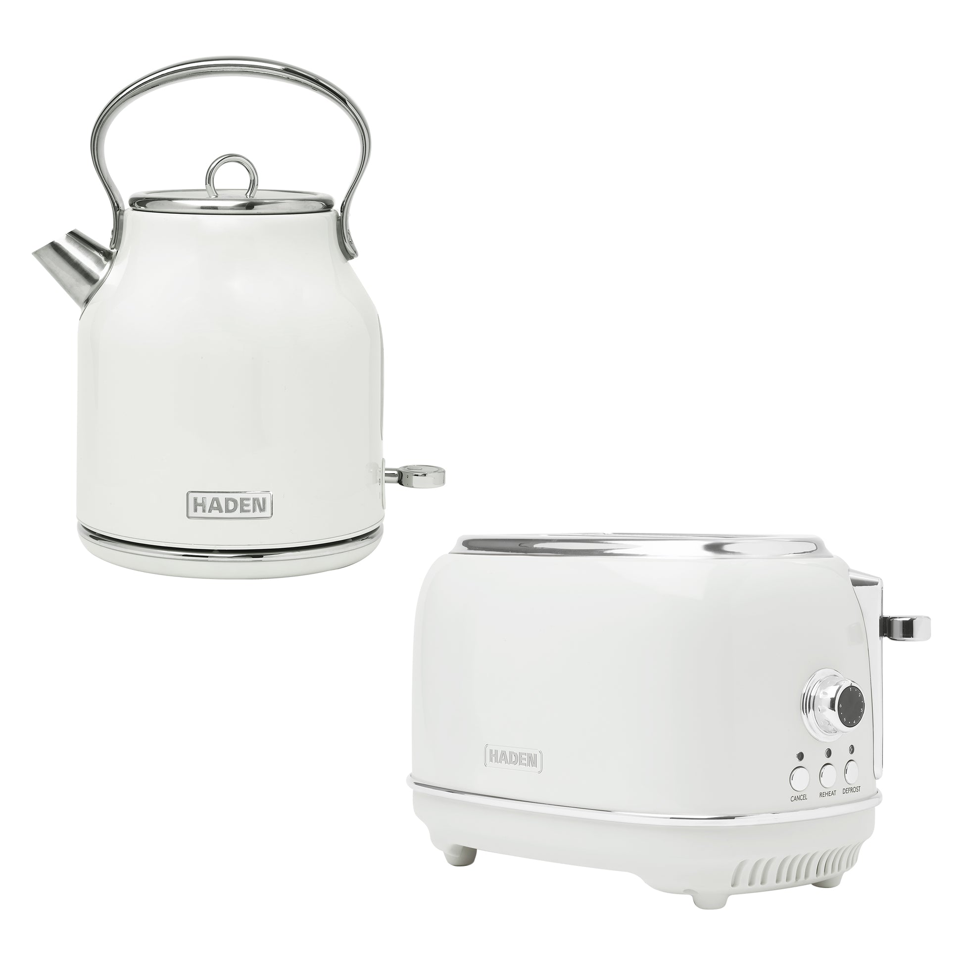 Haden Heritage Ivory Kettle and 2 Slice Toaster Bundle Bundle Haden