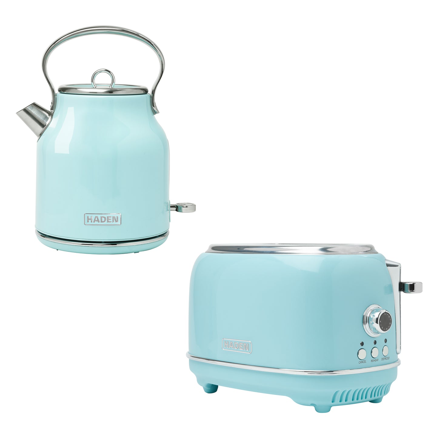 Haden Heritage Turquoise Kettle and 2 Slice Toaster Bundle Bundle Haden