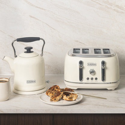 Haden Highclere Cornish Cream Kettle and Toaster Bundle Bundle Haden