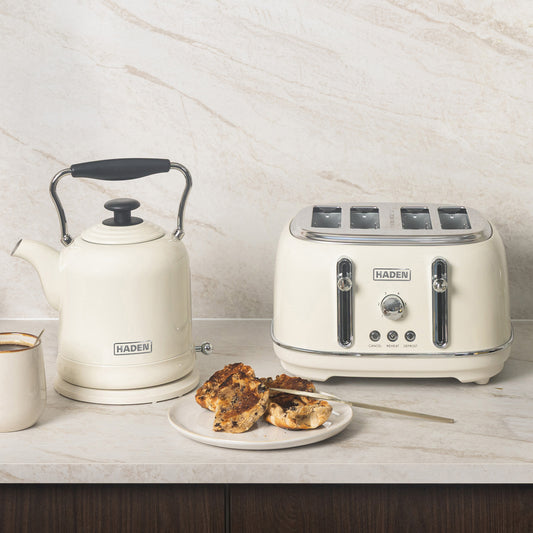 Haden Highclere Cornish Cream Kettle and Toaster Bundle Bundle Haden