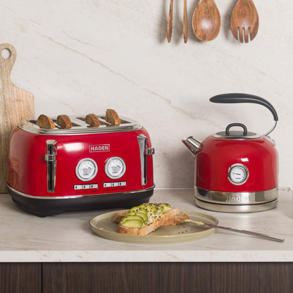 Haden Jersey Rectory Red Kettle and Toaster Bundle