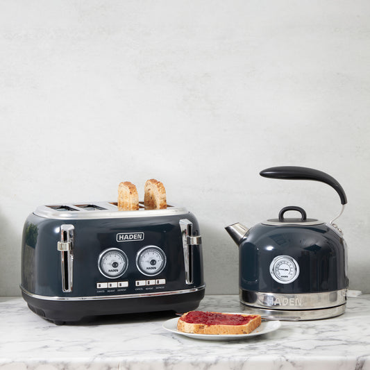Haden Jersey Steel Blue Bundle Kettle + Toaster Bundle Haden