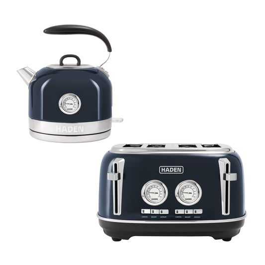 Haden Jersey Steel Blue Bundle Kettle + Toaster Bundle Haden