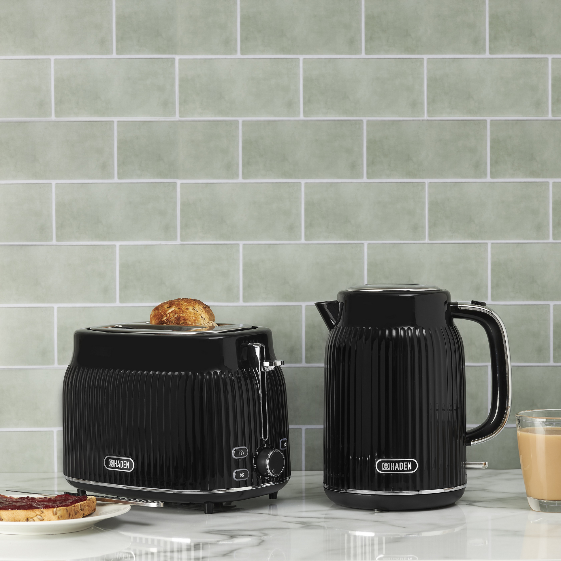 Haden York 2 Slice Toaster Black Toasters Haden