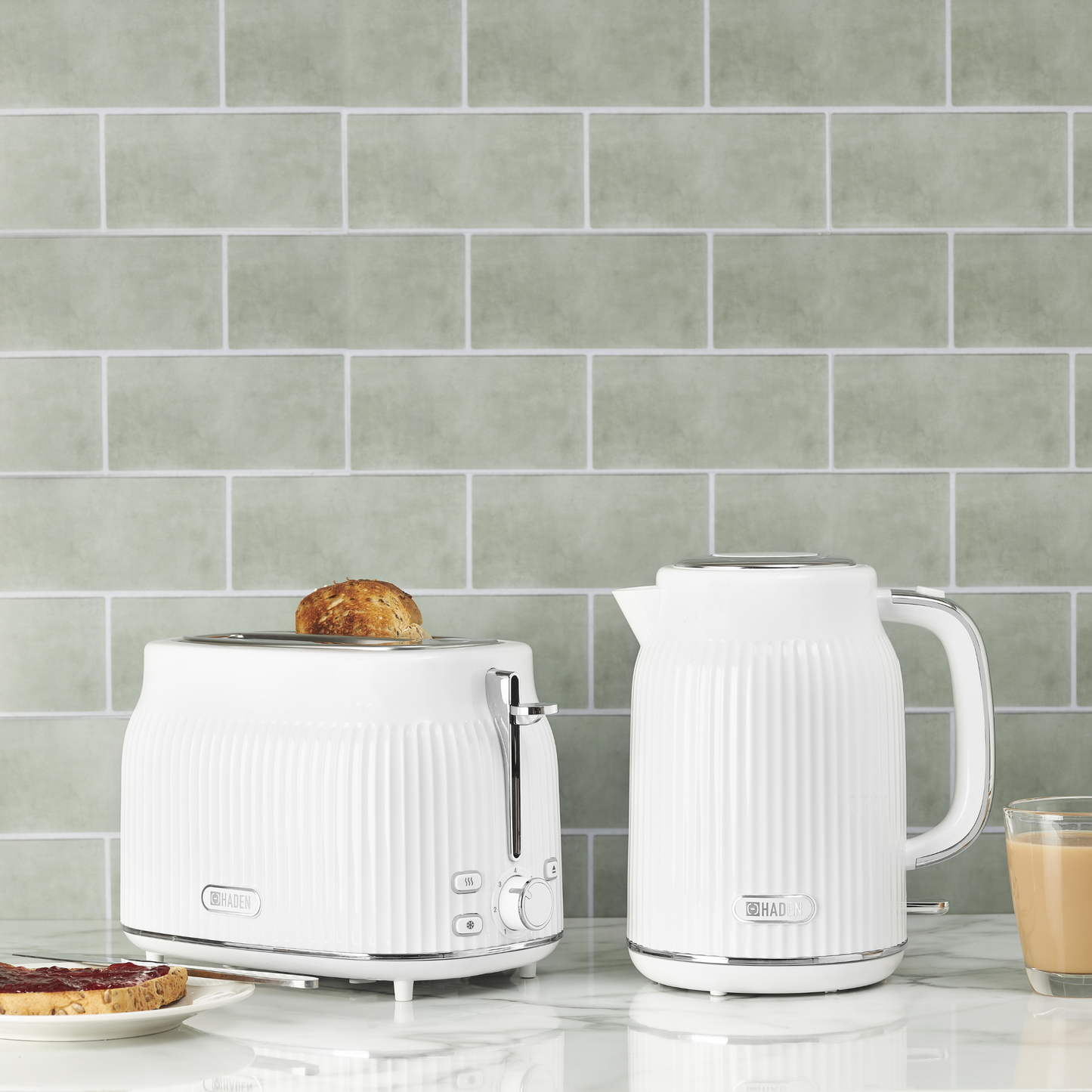 Haden York 2 Slice Toaster White