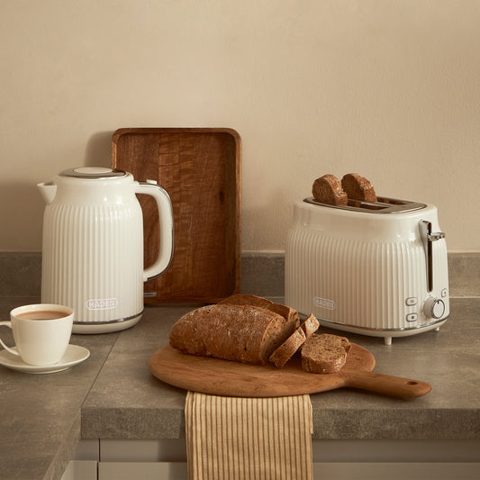 Haden York Kettle & Toaster Bundle - White Bundle Haden