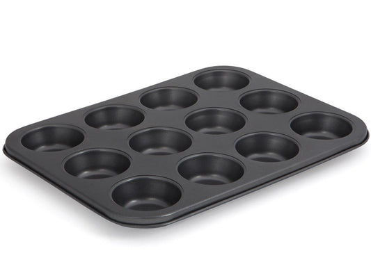 Deep Cup Muffin Tray Kitchen Sabichi Homewares Ltd Black