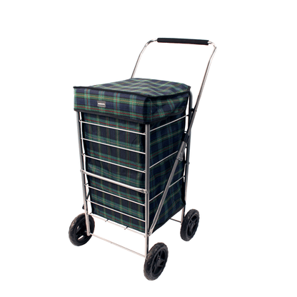 Angus Tartan Check 4 Wheel Shopping Trolley Shopping Trolleys Sabichi Homewares Ltd