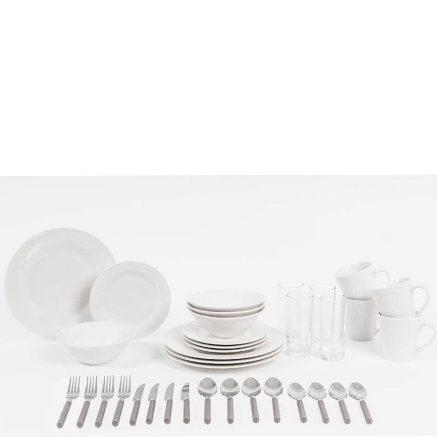 36pc Dining Starter Set Dining Sabichi Homewares Ltd White