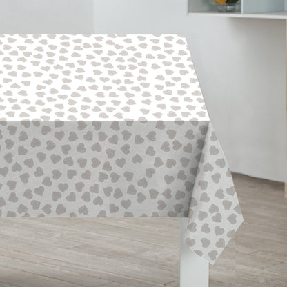 Hearts PVC Tablecloth Dining Sabichi Homewares Ltd 132 x 178cm