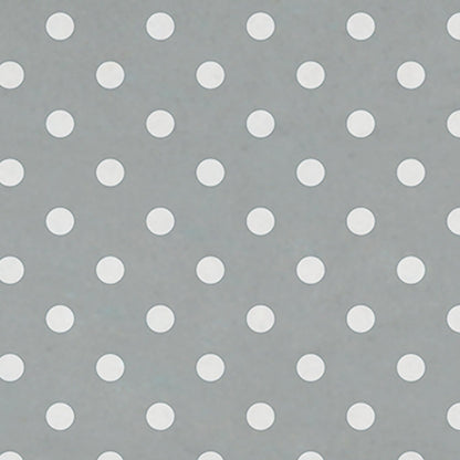 Grey Polka Dot PVC Tablecloth Dining Sabichi Homewares Ltd
