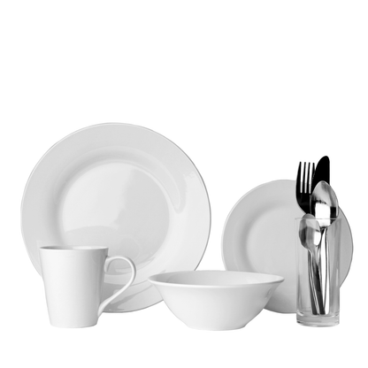 9pc Dining Starter Set Dining Sabichi Homewares Ltd White