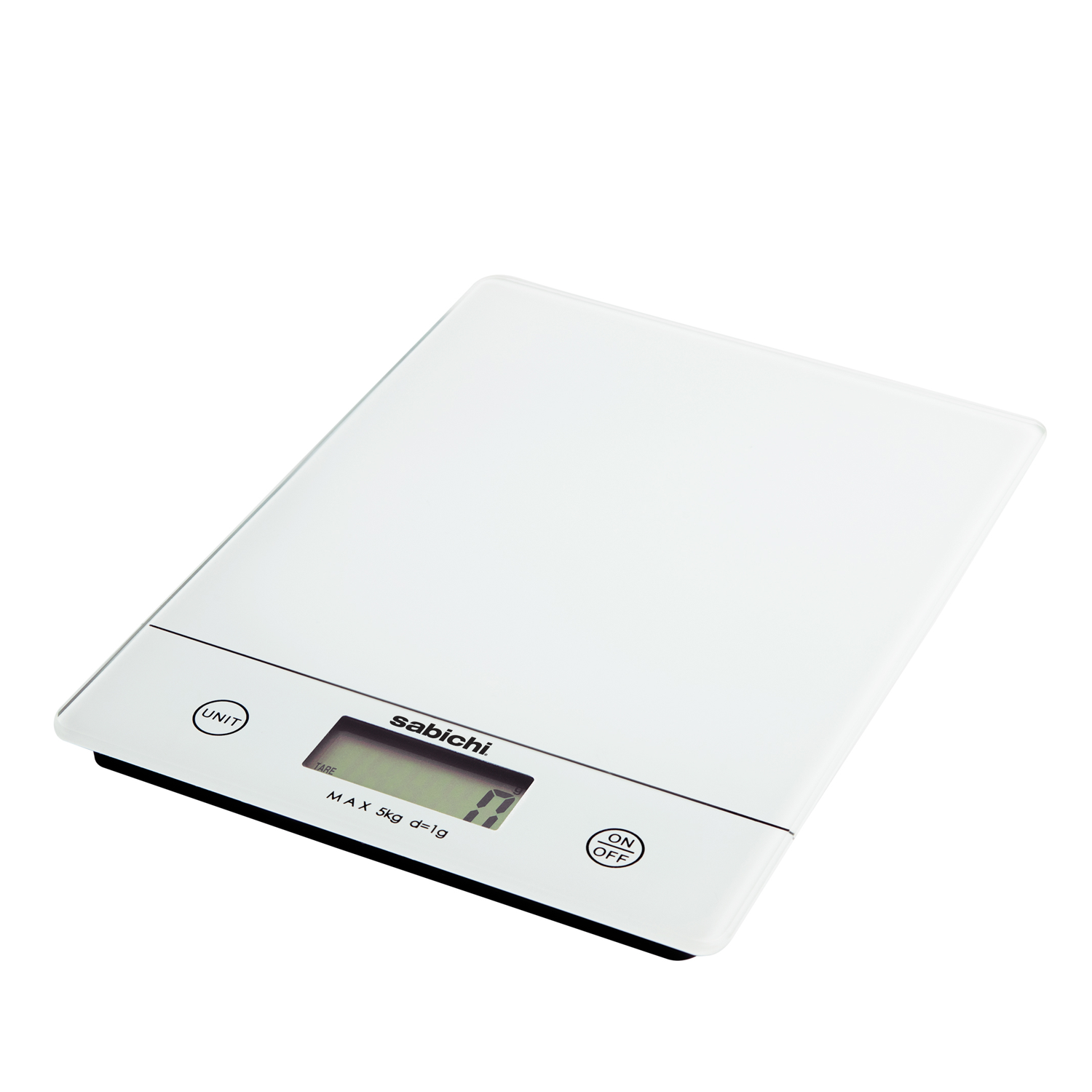 White Digital 5kg Slim Line Kitchen Scales – Haden