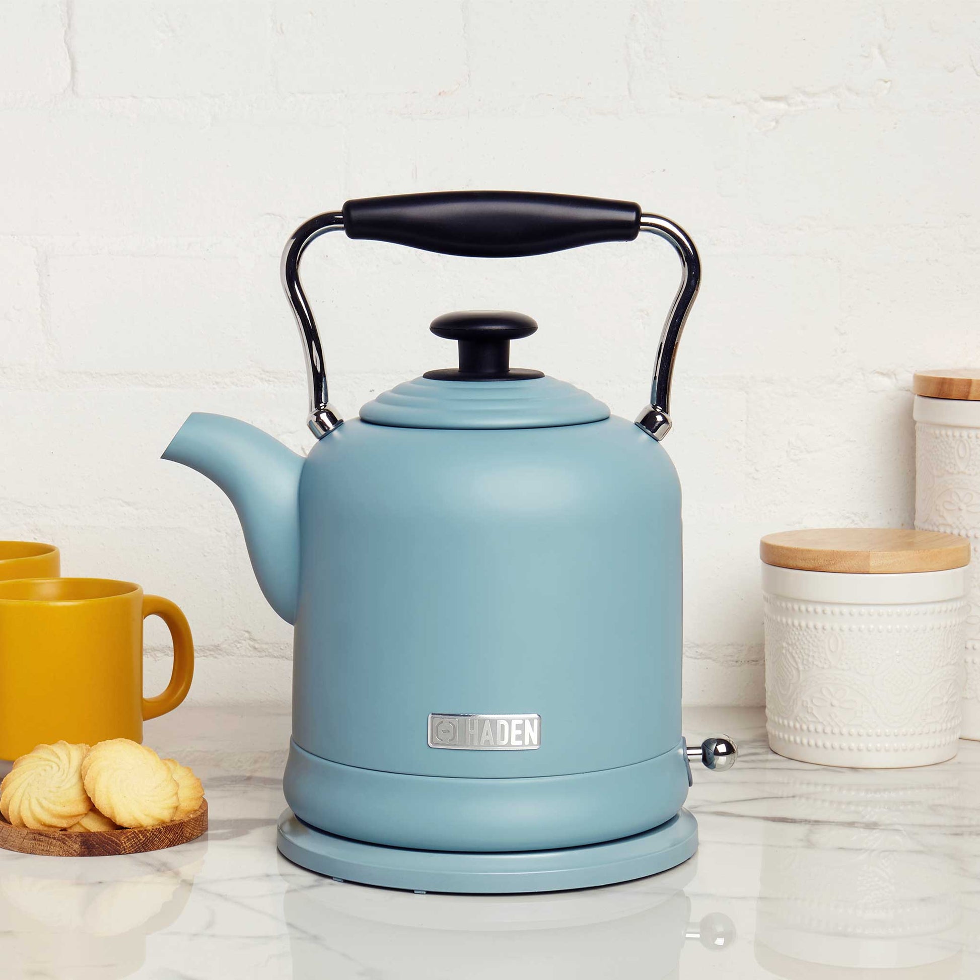 Haden Highclere Poole Blue Kettle Electric Kettles Haden