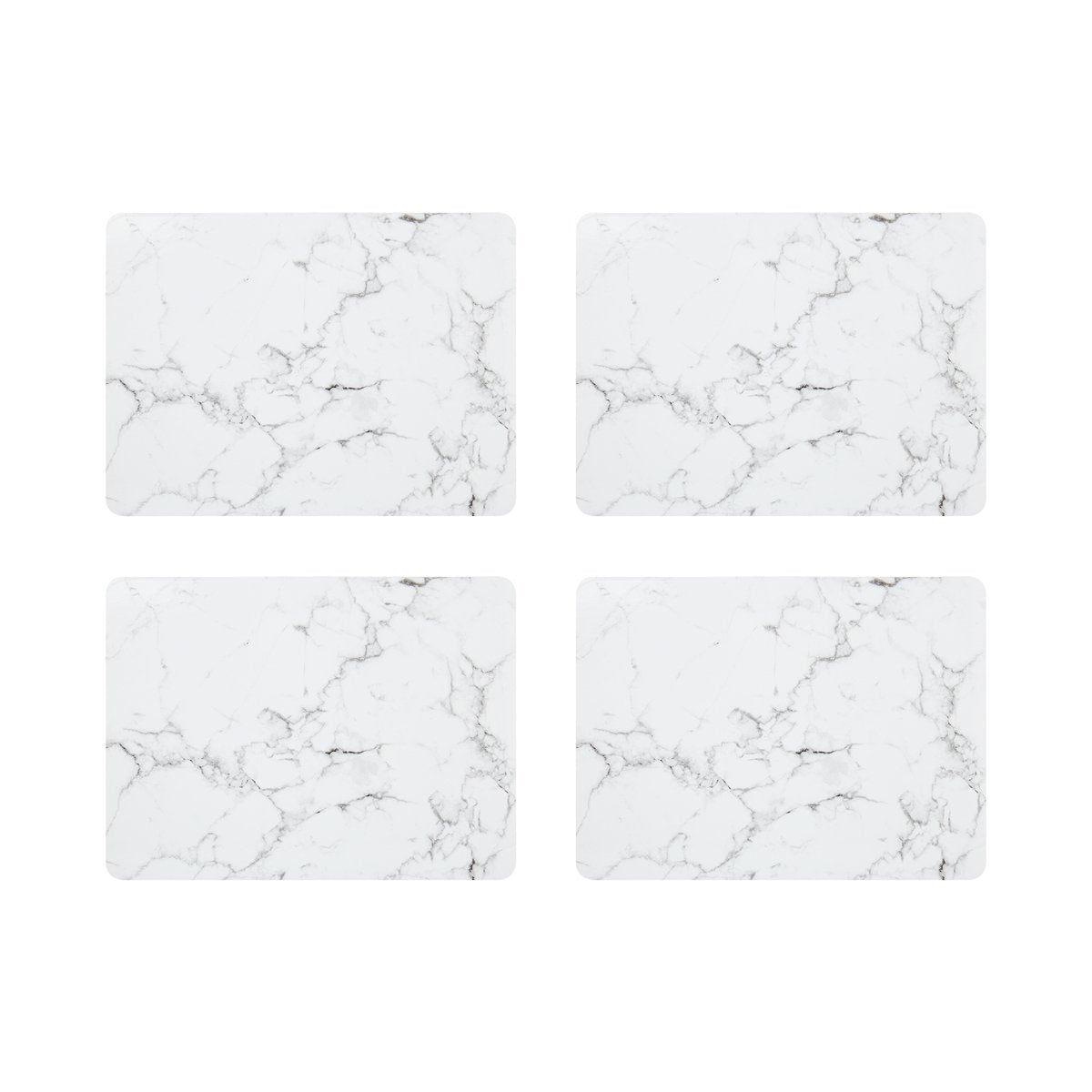 Marble Placemat and Coaster Set Dining Sabichi Homewares Ltd Grey, White