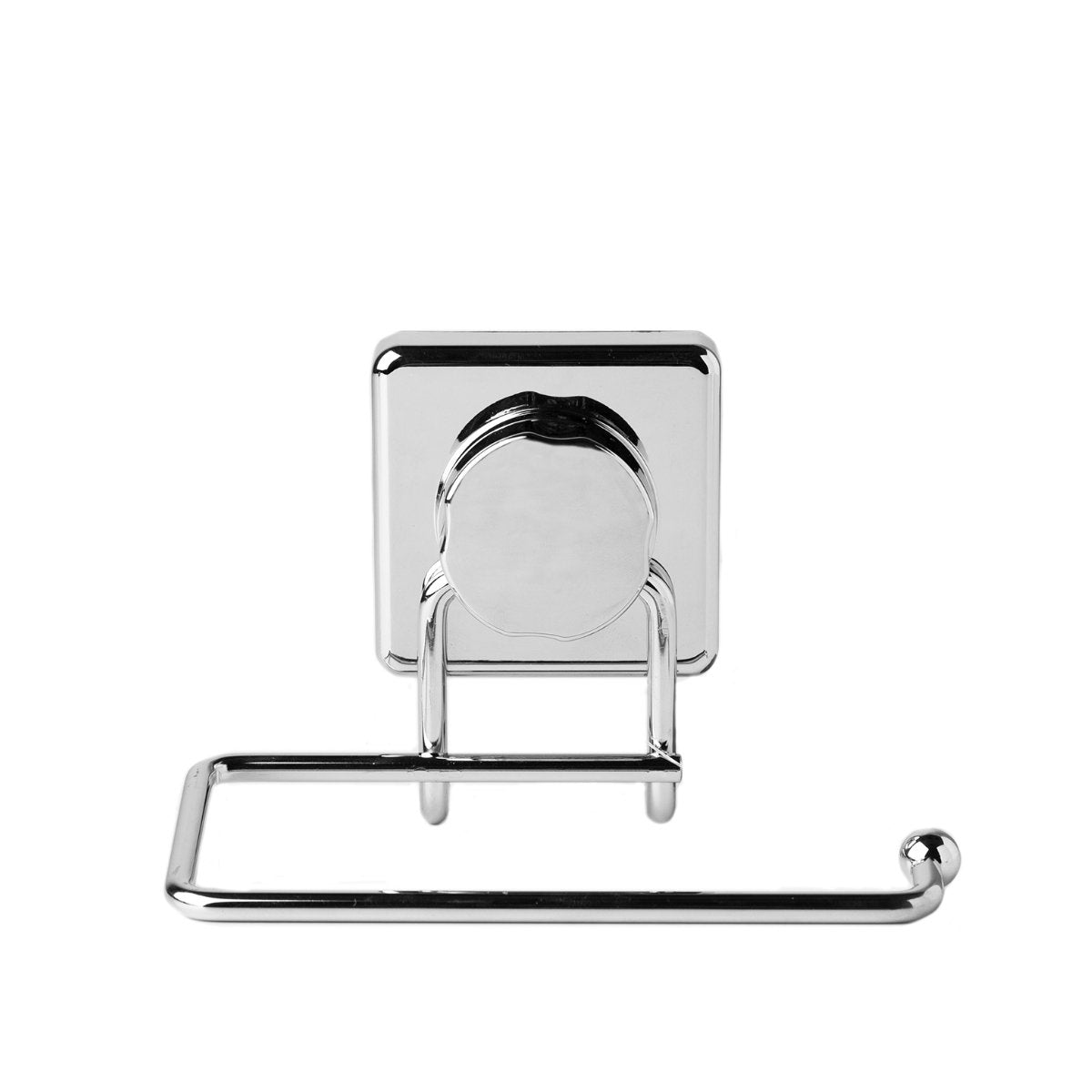 Suction and Screw Fix Chrome Toilet Roll Holder