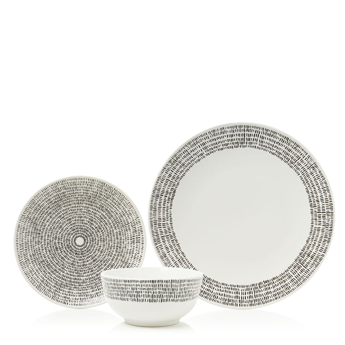 12pc Mali Wax Resist Dinner Set