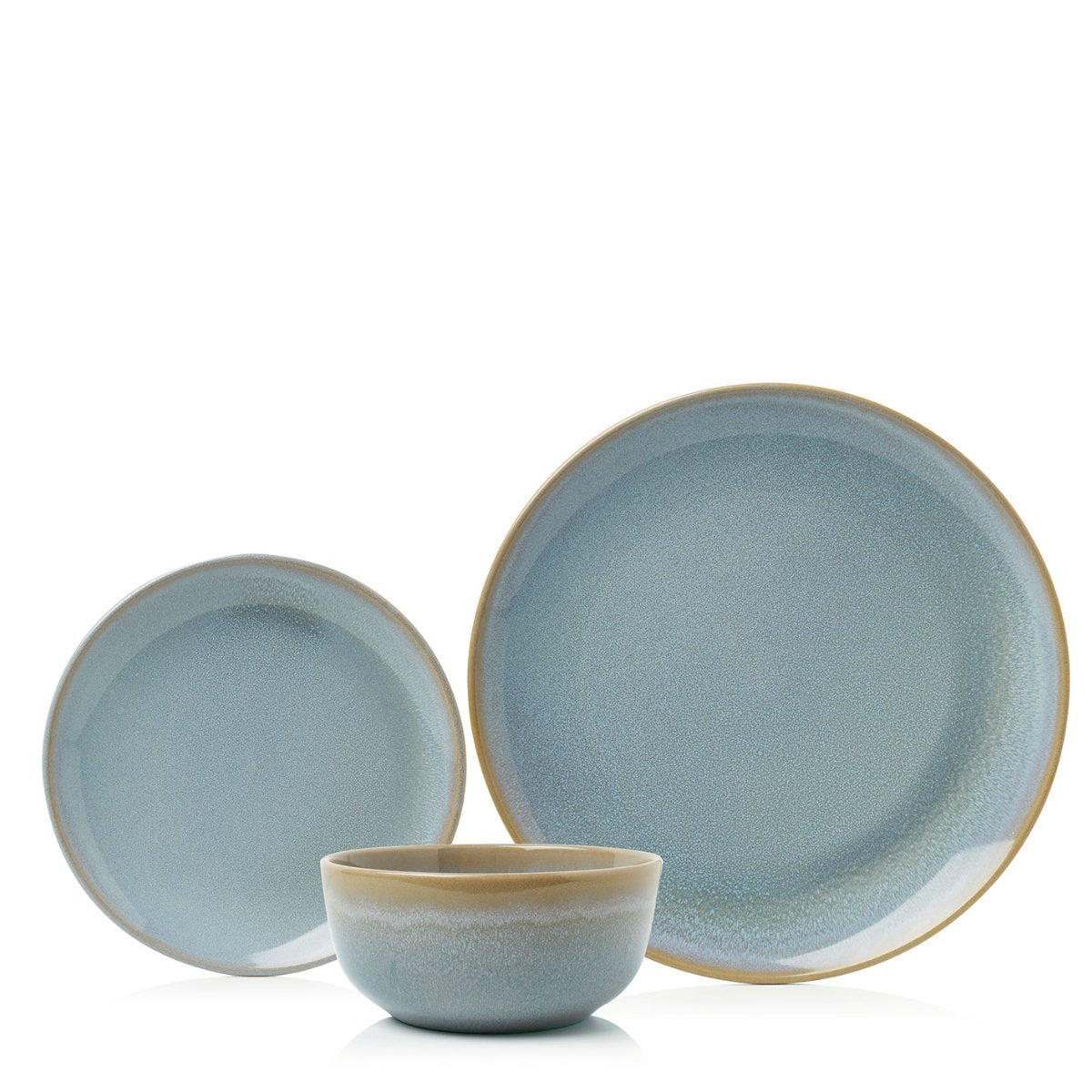 12pc Grey Reactive Dinner Set