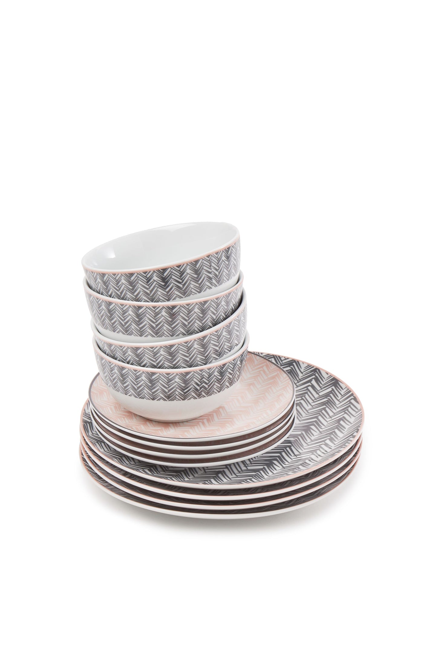 12pc Mali Decal Dinner set