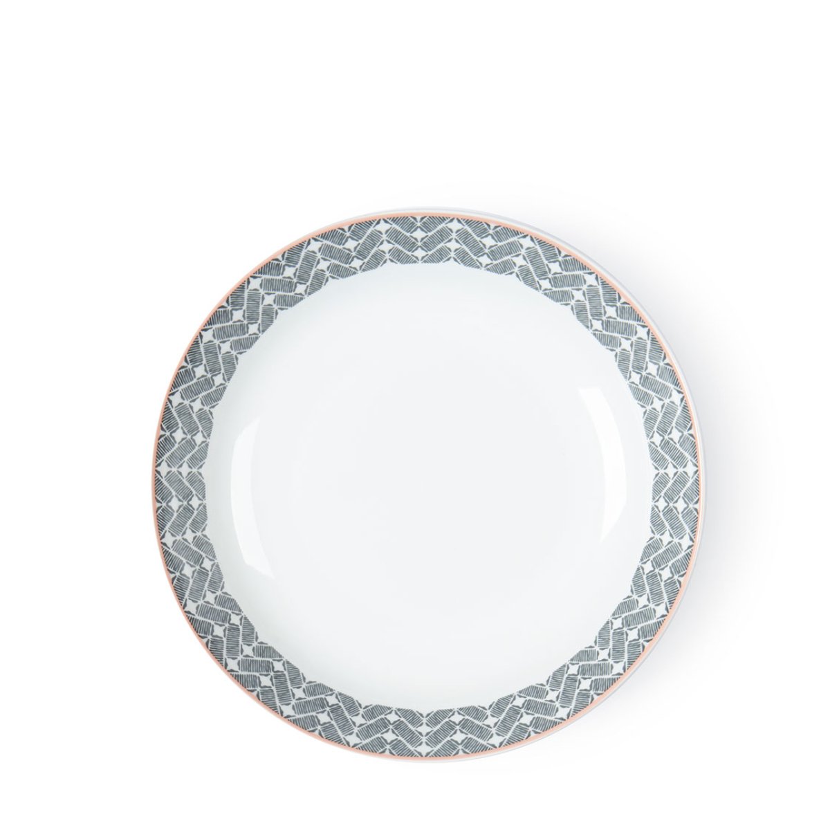 Add some style to your dining table with our modern Mali Decal pasta bowl set. It features an eye-catching geometric pattern, it is perfect for everyday dining and special occasions. Made from porcelain, it includes four place settings and is microwave and dishwasher safe for added convenience. Matching 12-piece matching dinner set is also available