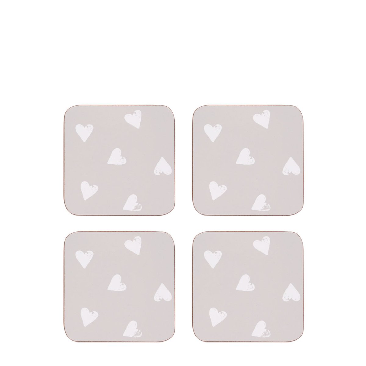 Watercolour Hearts Placemat & Coaster Set