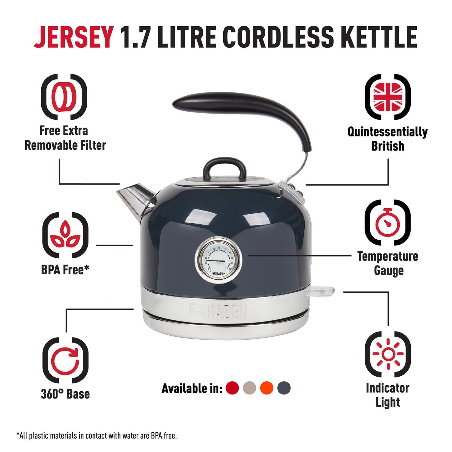 Haden Jersey Steel Blue Kettle