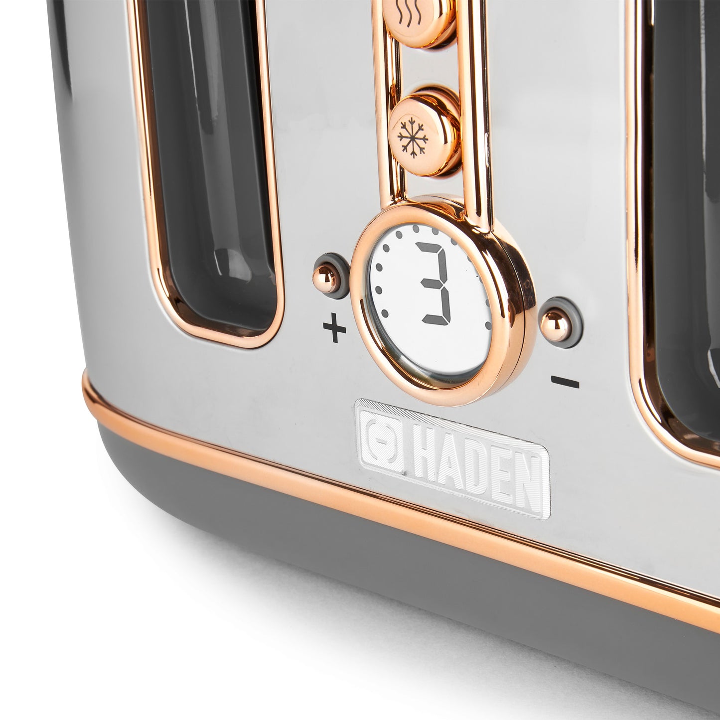 Haden Dorchester Bundle Kettle + Toaster - Chrome & Rose Gold