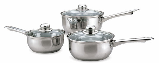 3pc Saucepan Set 16/18/20cm Haden