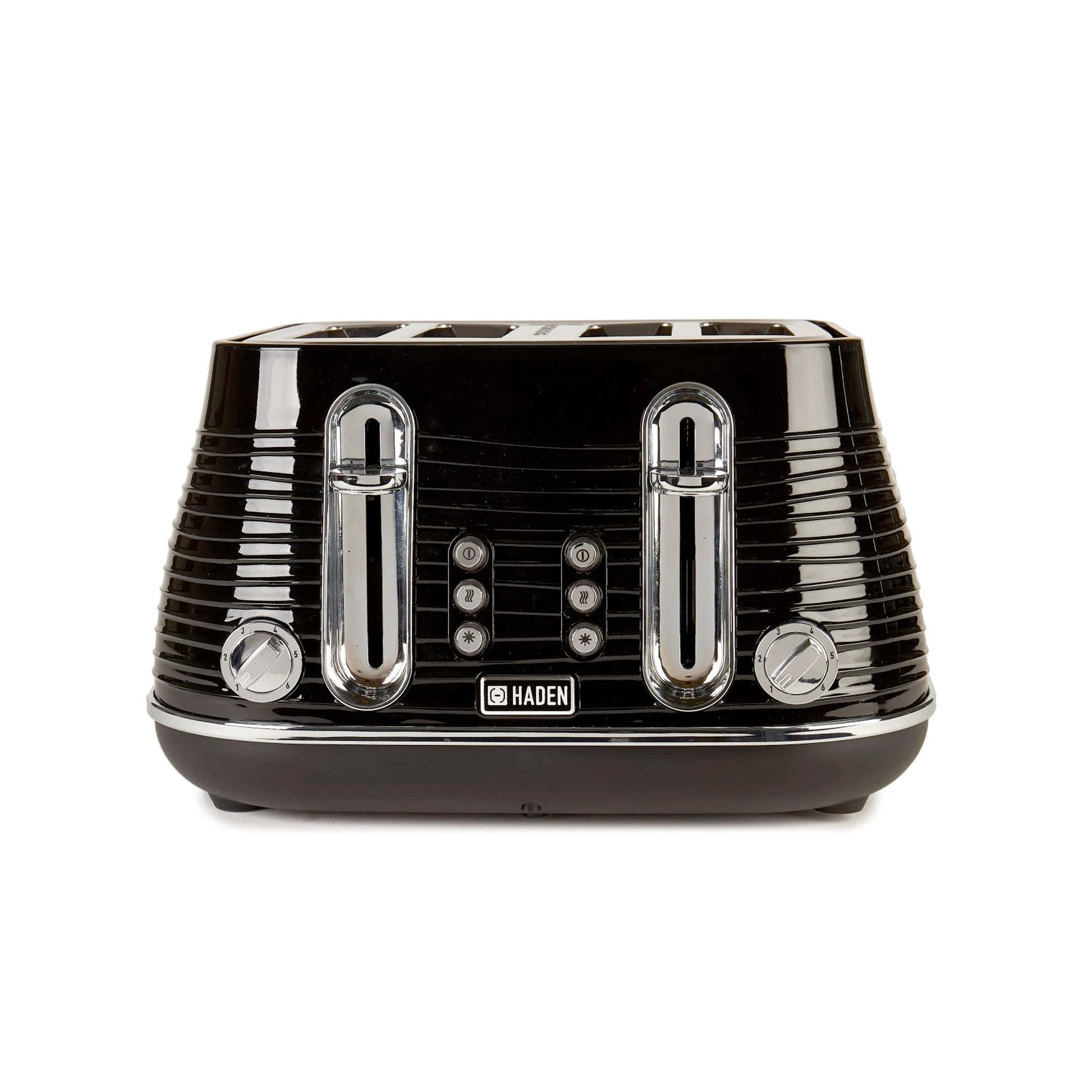 Haden Devon Black 4 Slice Toaster Toasters Haden