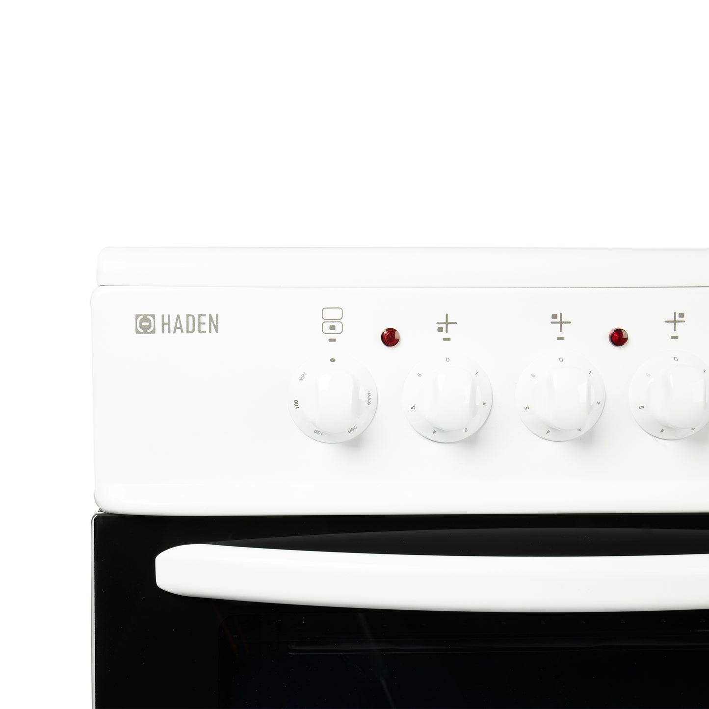 Haden White HE50DOMW 50cm Double Oven With Ceramic Hob electric cooker Haden