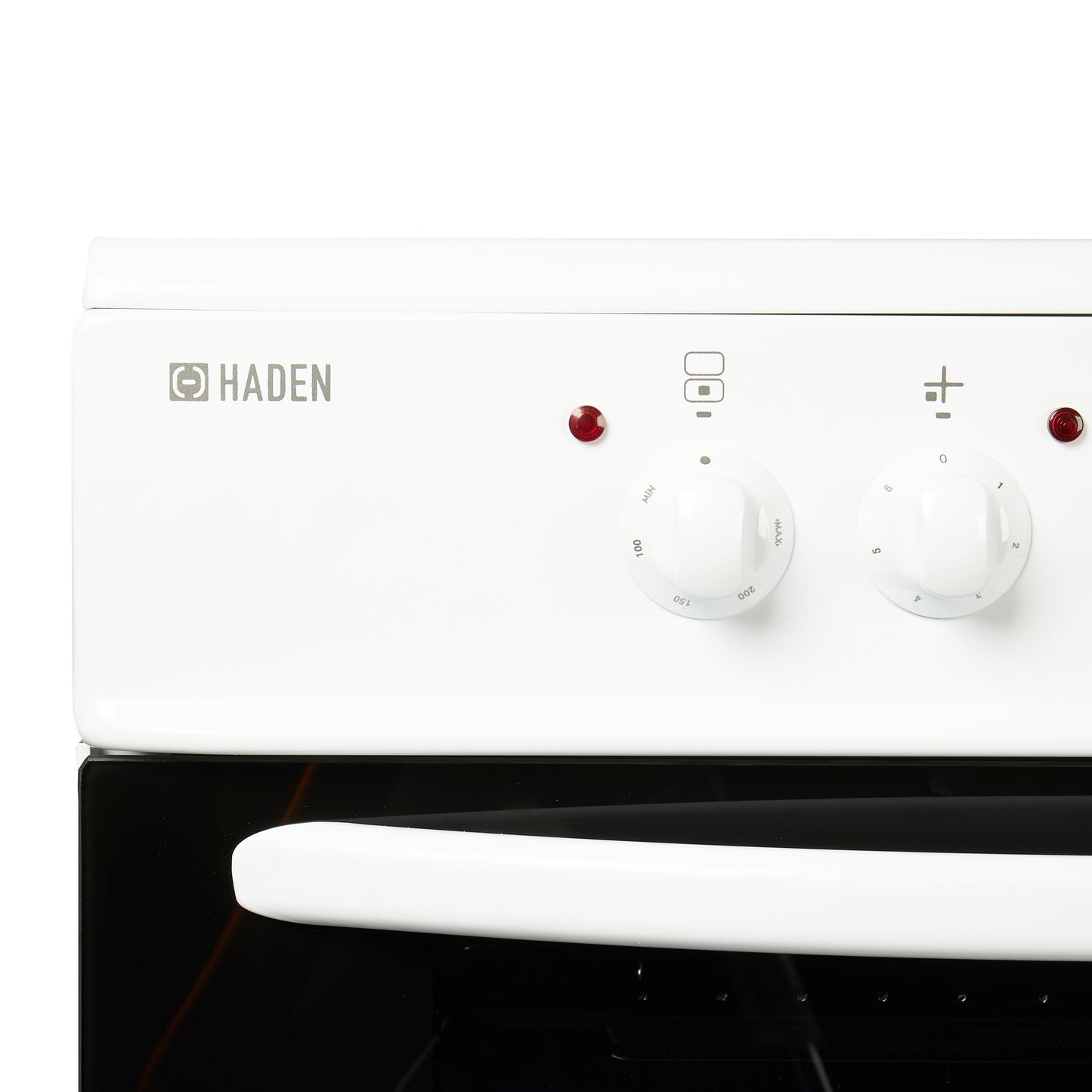 Haden White HE60DOMW 60cm Double Oven With Ceramic Hob