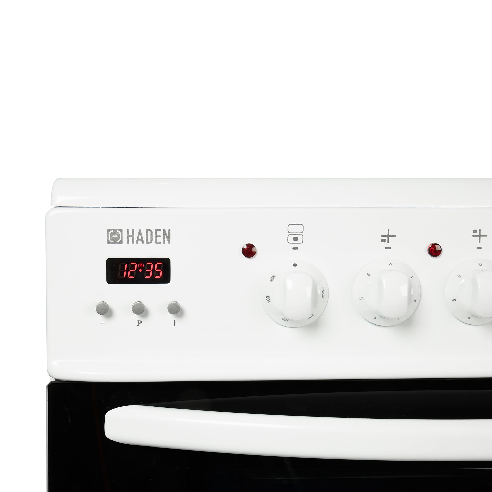 Haden White HE60DOPW 60cm Double Oven With Ceramic Hob electric cooker Haden