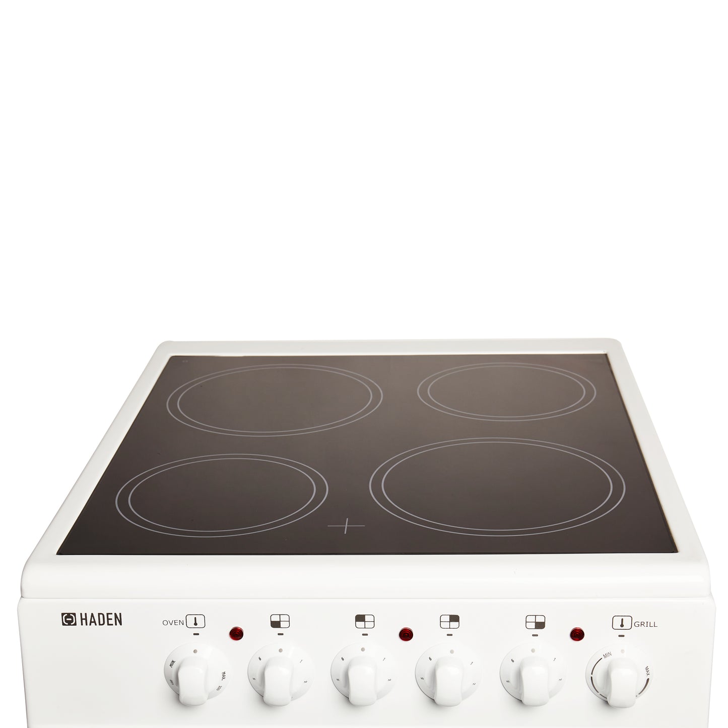 Haden White HECT50W 50cm Twin Cavity Electric Cooker with Ceramic Hob