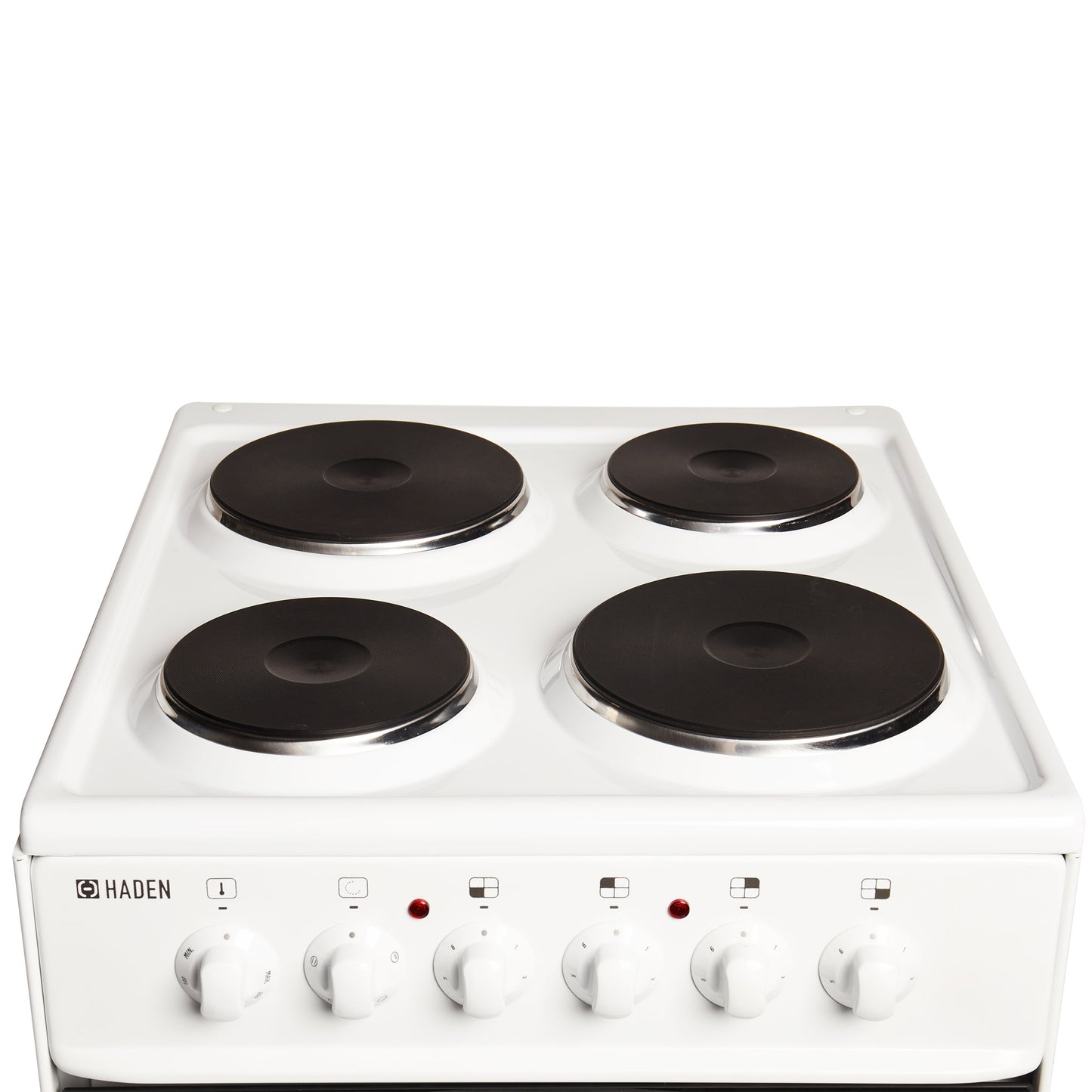 Haden White HES50W 50cm 52-litre Electric Cooker with Solid Plate Hob