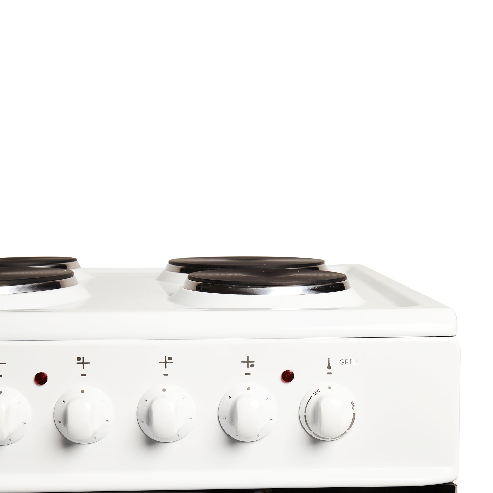 Haden White HEST60W 60cm Twin Cavity Electric Cooker With Solid Plate Hob electric cooker Haden