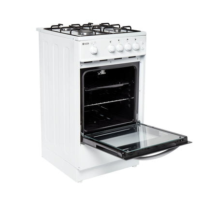 HGS50W 50cm 52-Litre Single Cavity Gas Cooker Haden