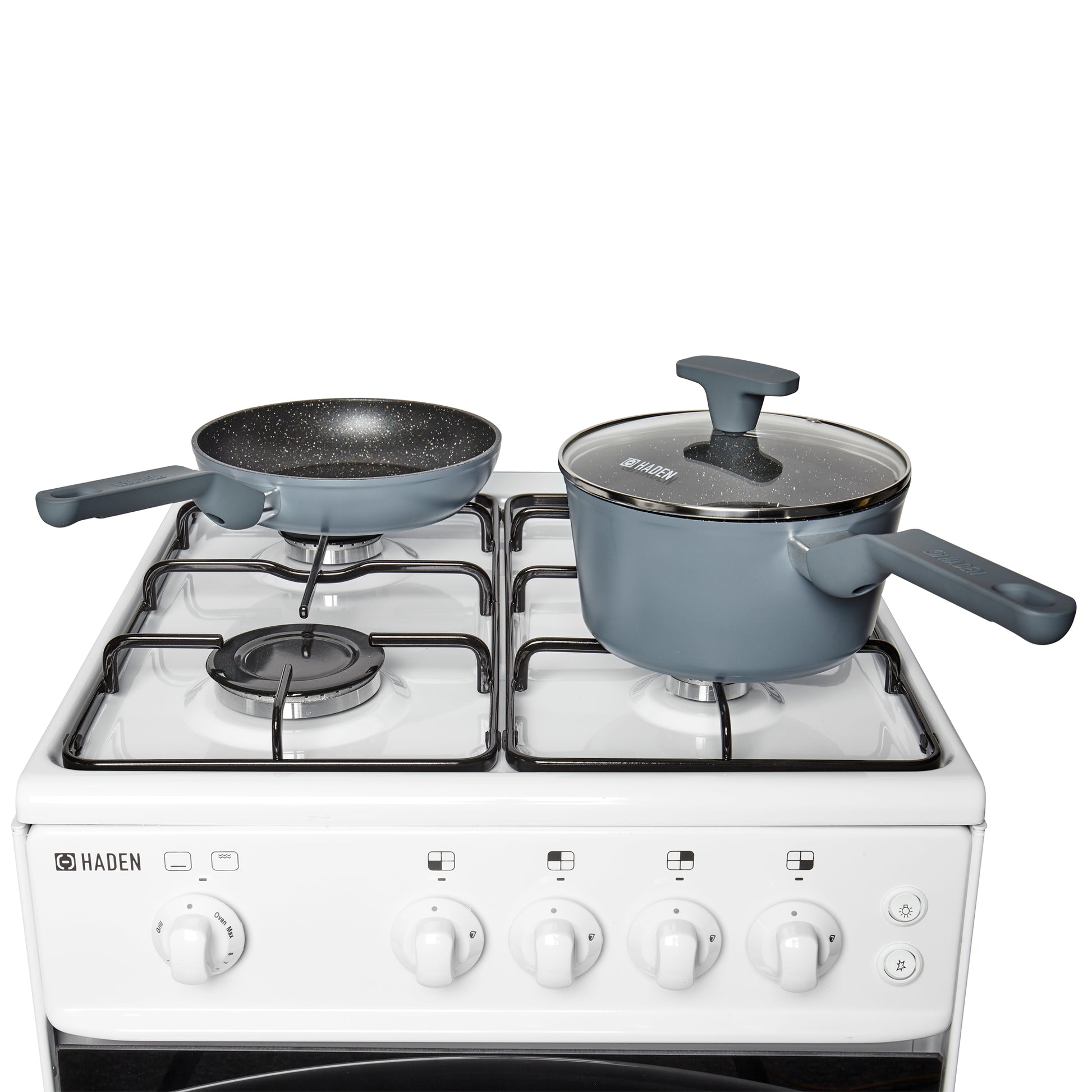 HGS50W 50cm 52-Litre Single Cavity Gas Cooker Haden